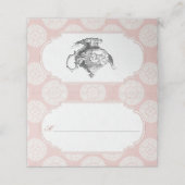 Roze Victoriaanse Hoge Theepartij Blank Plaatskaartje (Buitenkant ongevouwen)