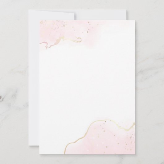 Roze Vier Ooit Zoete Donut 4e verjaardag Uitnodigi Kaart (Achterkant)