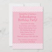 Roze vier vierkanaals rollende partij kaart (Achterkant)