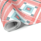 Roze Vierkant Kerstmis 30"x45"Verpakkend Document Cadeaupapier (Rol Hoek)