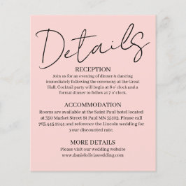 Roze vierkante bruiloft