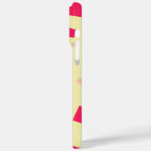 Roze Vierkante Confetti Voeg toe jouw naam Meisje Case-Mate iPhone Case (Achterkant / Links)