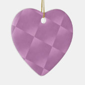 Roze vierkantjes Hartversiering Keramisch Ornament (Rechts)