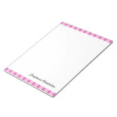 Roze vierkantjes notitieblok (Schuin)