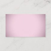 Roze Vignette Voetafdruk Boeken voor Baby shower Informatiekaartje (Achterkant)