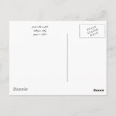 Roze Villa in Herfst Briefkaart (Achterkant)