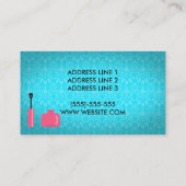 Roze Vingernagels op Blue Nail Studio Visitekaartje (Achterkant)