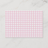 Roze vinkzak Winkelbakkerij Visitekaartjes (Achterkant)