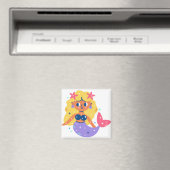 Roze vinnen zeemeermin magneet (Insitu (Vaatwasser))