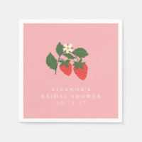 Roze Vintage Aardbei Boho Bruiloft Uitnodiging Cus