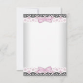 Roze Vintage Bedankt Baby Meisje (Achterkant)