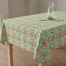 Roze Vintage Bloem Botanische Cottagecore Tafelkle Tafelkleed