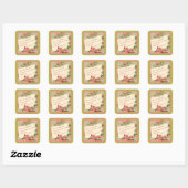 Roze Vintage Bloemen Bijbelvers Sticker (Vel)