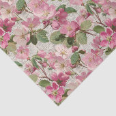 Roze Vintage Bloemen Decoupage Tissuepapier (Detail)