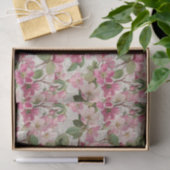 Roze Vintage Bloemen Decoupage Tissuepapier (Geschenk)