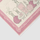 Roze Vintage Bloemengeur Flesjes AE6 Decoupage Tissuepapier (Detail)
