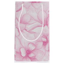 Roze vintage bloemenprint