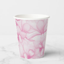 Roze vintage bloemenprint