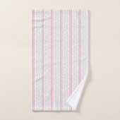 Roze Vintage Bloemige Coquette Bad Handdoek (Handdoek)