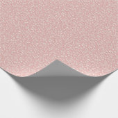 Roze Vintage Bloemige Coquette Inpakpapier (Hoek)