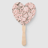 Roze Vintage Bruiloft Kant Handwaaier (Achterkant)