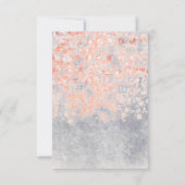 Roze Vintage bruiloft RSVP kaarten Kaartje (Achterkant)