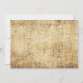 Roze Vintage bruiloft uitnodiging (Achterkant)