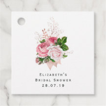 Roze Vintage Chic Bloem- en Damastmotief