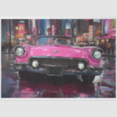 Roze Vintage Convertible Decoupage Tissuepapier (Voorkant)