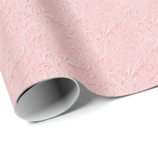 Roze Vintage Coquette Inpakpapier (Rol Hoek)