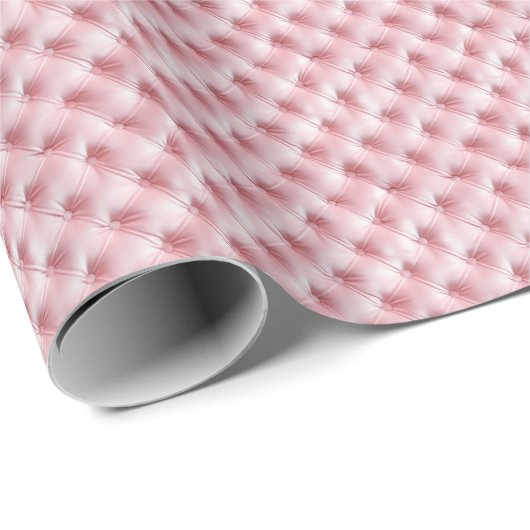 Roze Vintage Diamanten Coquette Inpakpapier (Rol Hoek)