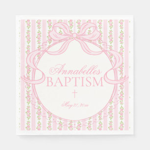 Roze Vintage Fantasie Bloemendecoratie voor de Doo Servet