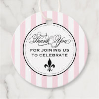 Roze Vintage Fleur de Lis Parijse Huwelijksdecorat