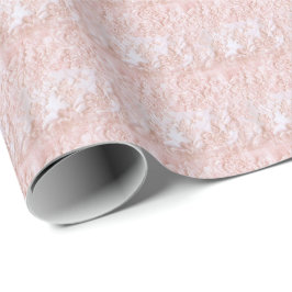 Roze Vintage Kant Wrapping Papier Coquette
