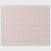 Roze Vintage Kant Wrapping Papier Coquette (Vlak)
