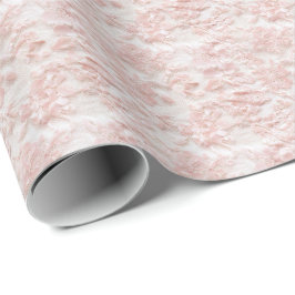 Roze Vintage Kant Wrapping Papier Coquette