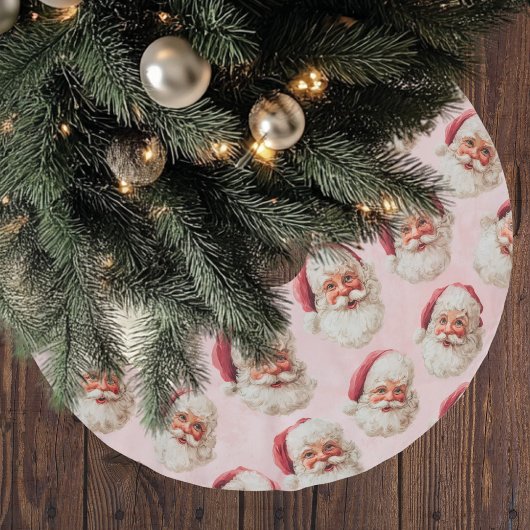 Roze Vintage Kerstman Kerstmis Kerstboom Rok