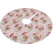 Roze Vintage Kerstman Kerstmis Kerstboom Rok (Gekanteld)