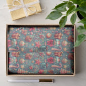 Roze Vintage Kerstmis Tissuepapier (Geschenk)