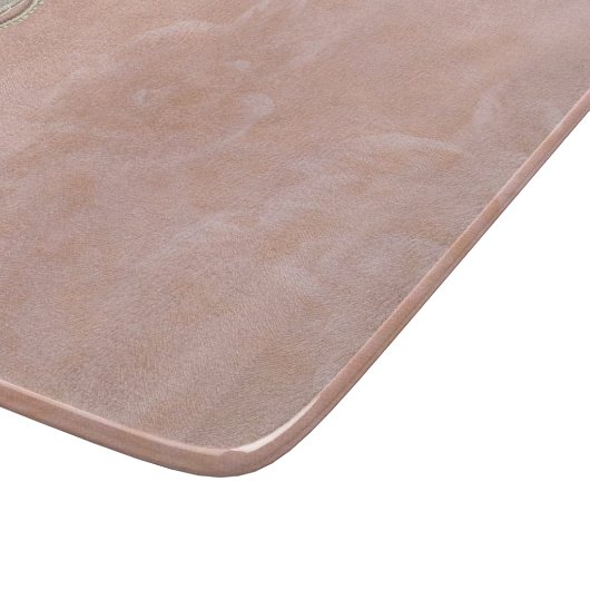 Roze Vintage Keuken Snijplank met Kant en Rozen (Hoek)