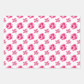 Roze Vintage Kousen Inpakpapier Vel (Voorkant)