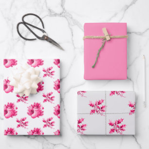 Roze Vintage Kousen Inpakpapier Vel