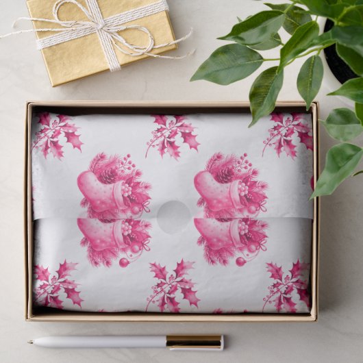 Roze Vintage Kousen Tissuepapier (Geschenk)