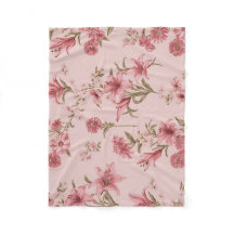 Roze Vintage Lelies Bloemige Cottagecore