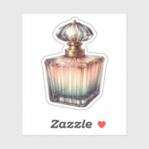 Roze vintage parfumfles