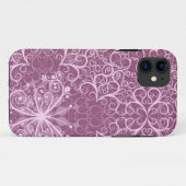 Roze Vintage Patroon Case-Mate iPhone Case (Achterkant (horizontaal))