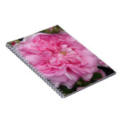 Roze Vintage Roos bloemen Notitieboek (Rechterzijde)