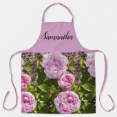Roze Vintage Roos Rozen Kool Vintage Schort (Voorkant)