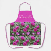 Roze Vintage Roos Rozen Kool Vintage Schort (Voorkant)