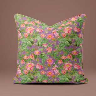 Roze Vintage Rooskussen in Lavendel Tuin Kussen
